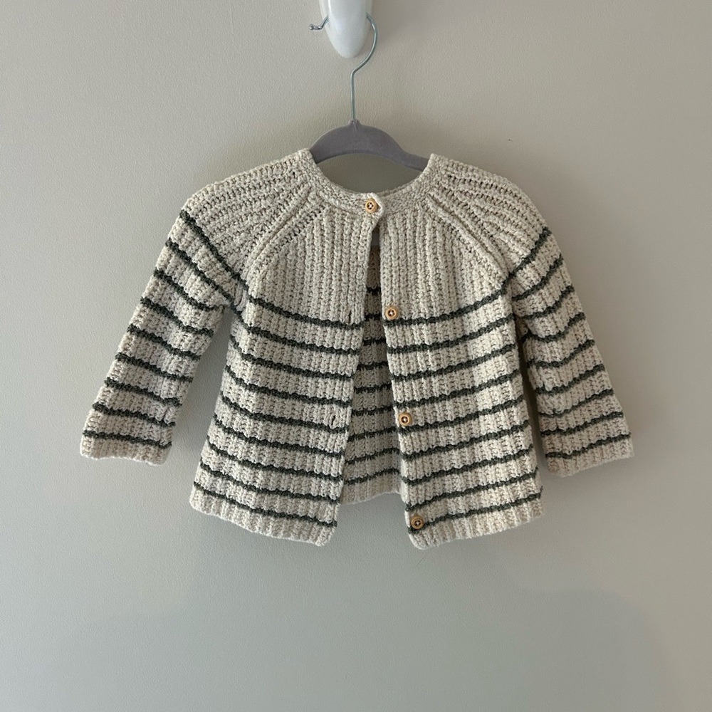 Knit cardigan baby 6-9 mos Zara